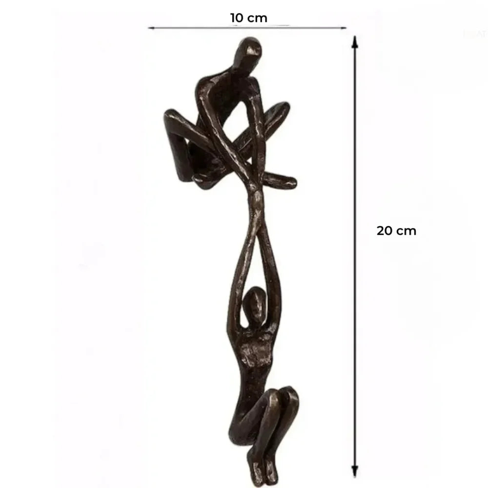 Escultura Homem e Mulher em Resina - Razu