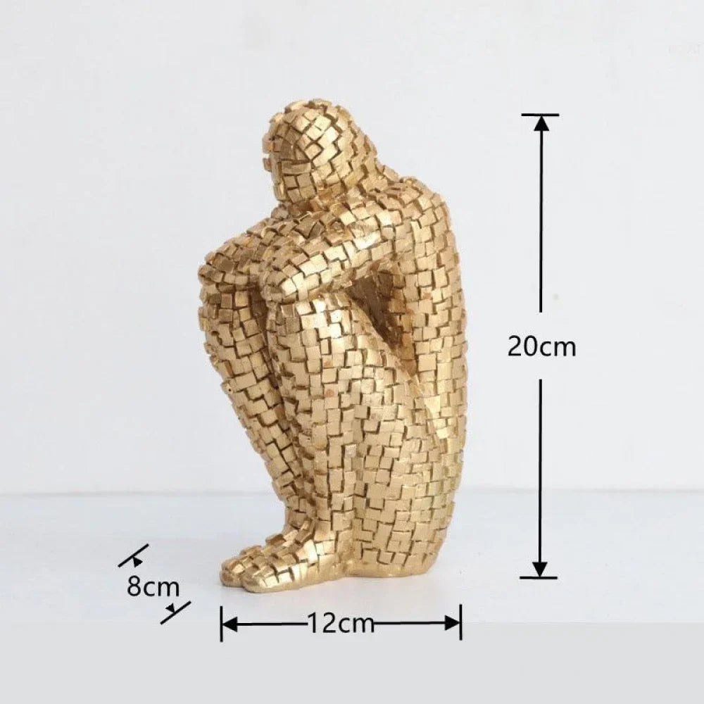 Escultura Homem Pensador - Razu