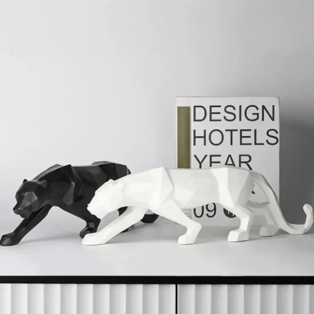 Estátua de Leopardo em Resina - Razu
