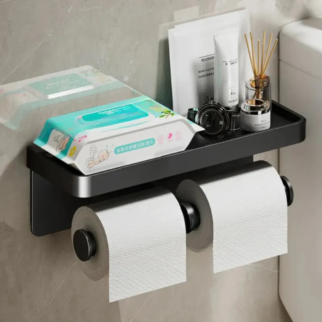 Suporte de Papel Higiênico com Apoio de Celular - Tazzi