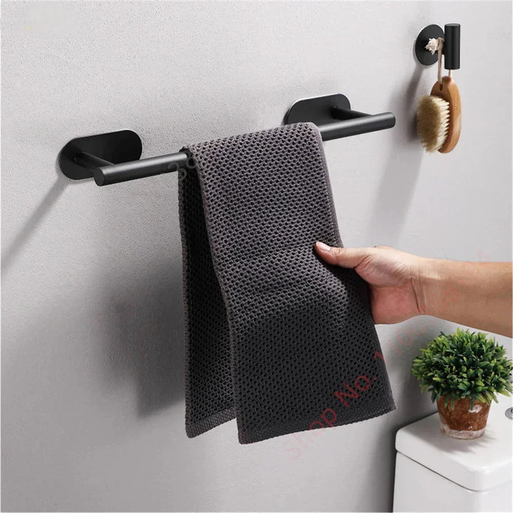 Stainless Steel Bathroom Support Without Holes - Tazzi