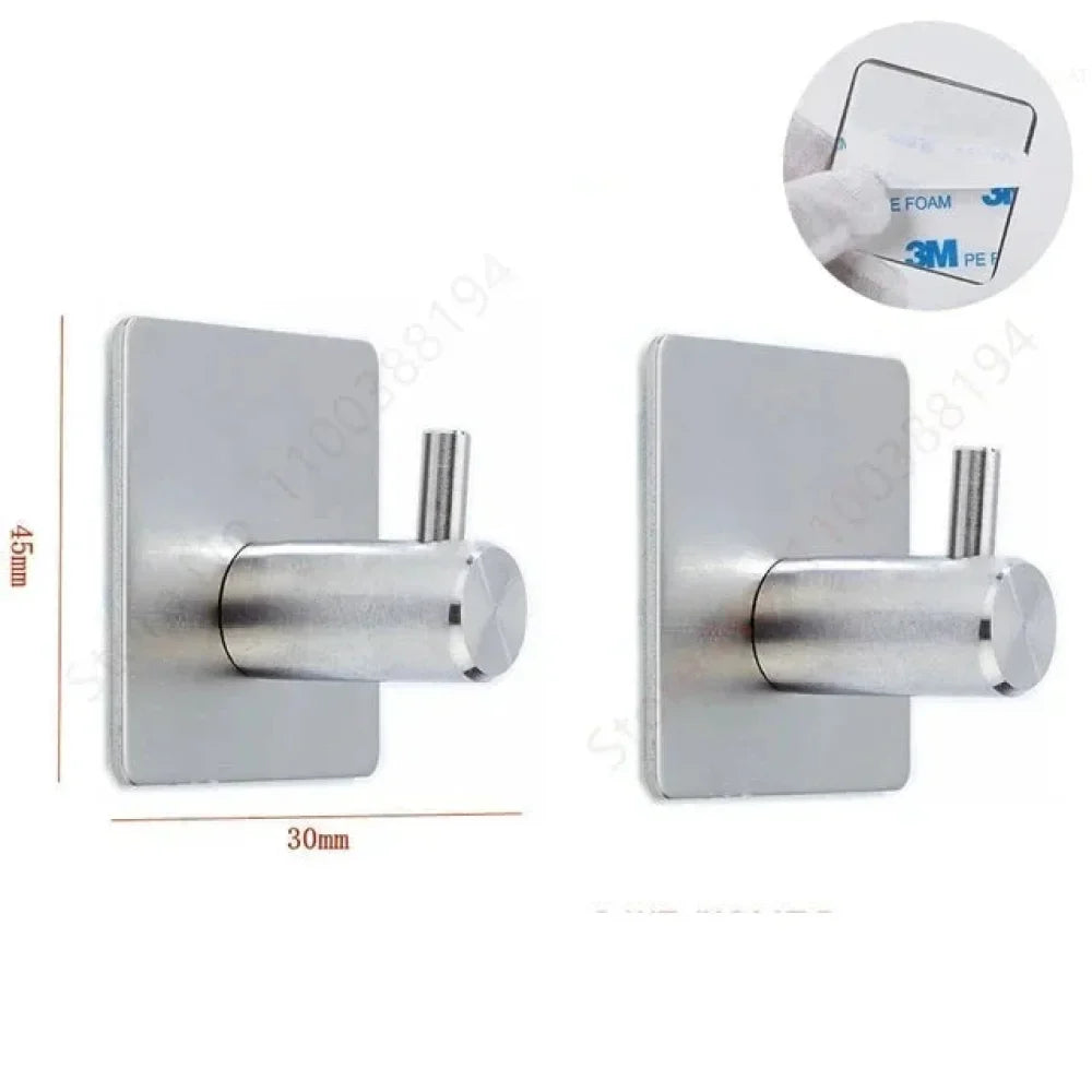 Stainless Steel Bathroom Support Without Holes - Tazzi