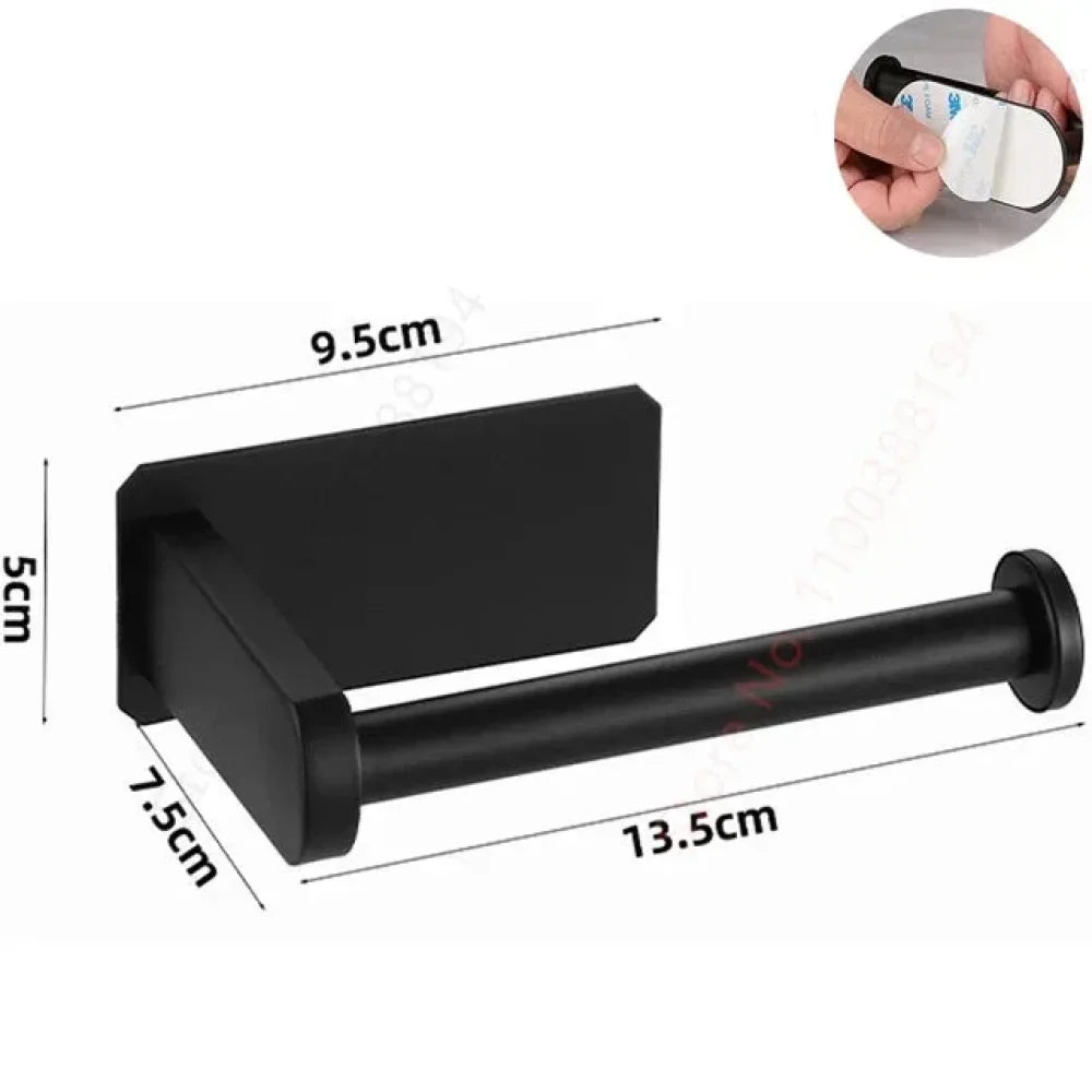 Stainless Steel Bathroom Support Without Holes - Tazzi