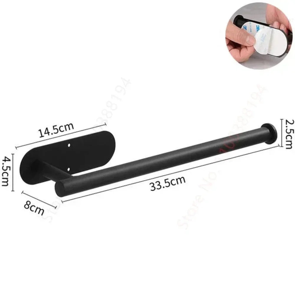 Stainless Steel Bathroom Support Without Holes - Tazzi