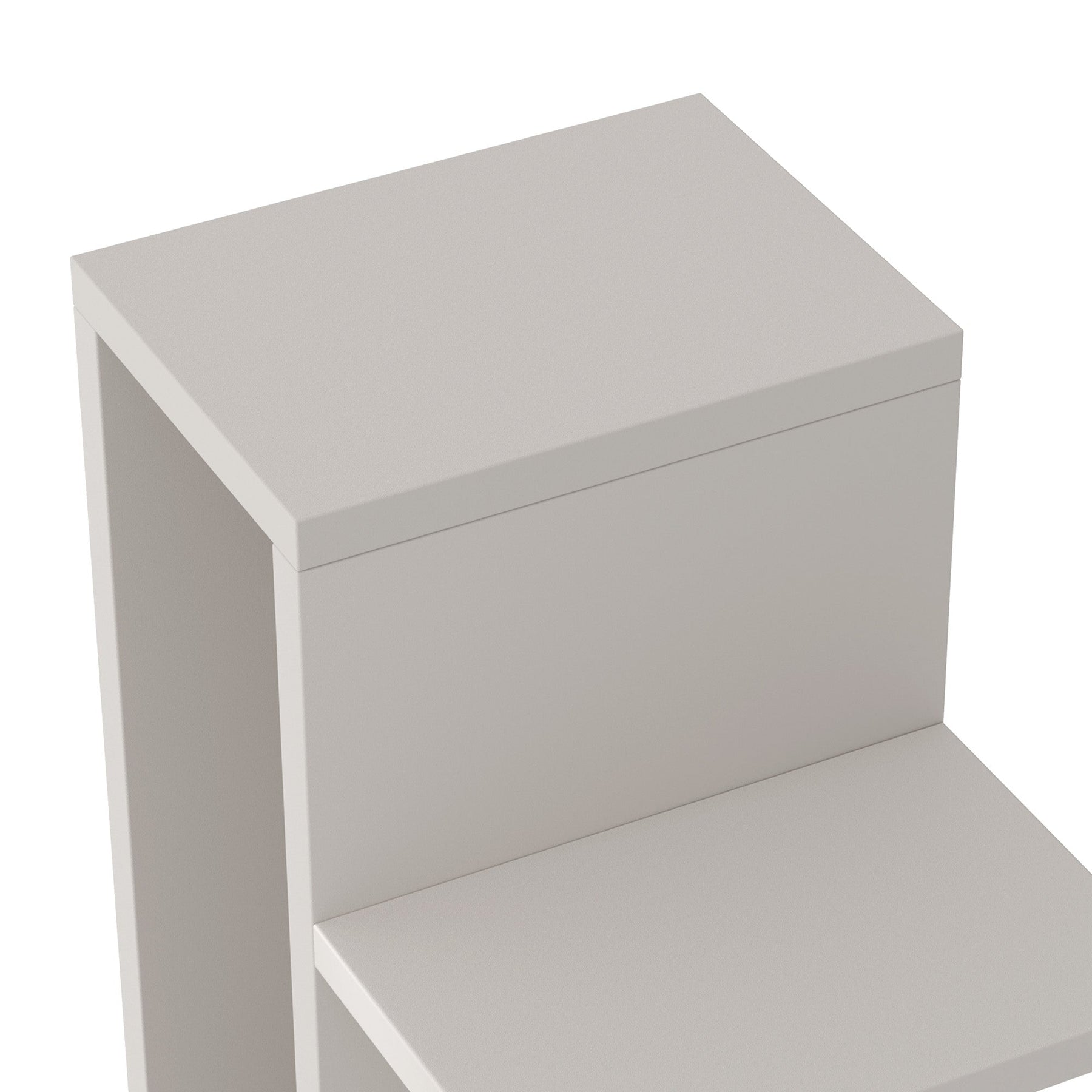RAZU Série Chiaroscuro Mirage Estante Invisível Vertical em Agglomerado Branco 9 Prateleiras