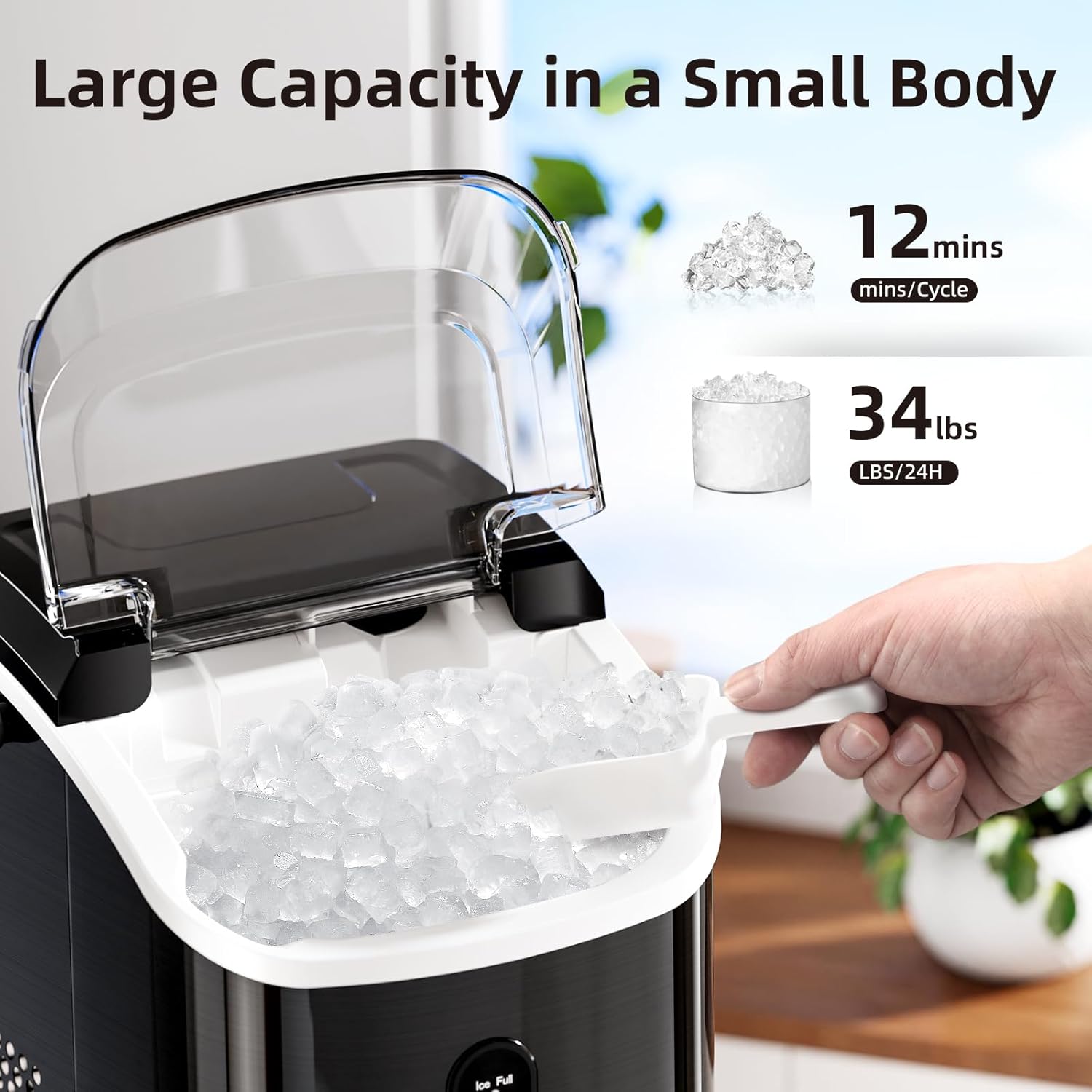 Draagbare Ijsmachine - Capacity of 34 libbre/24 ore