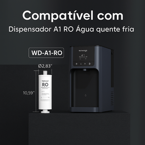 Filtro WD-A1-RO (Substituição 12 meses para dispensador de água RO de bancada)