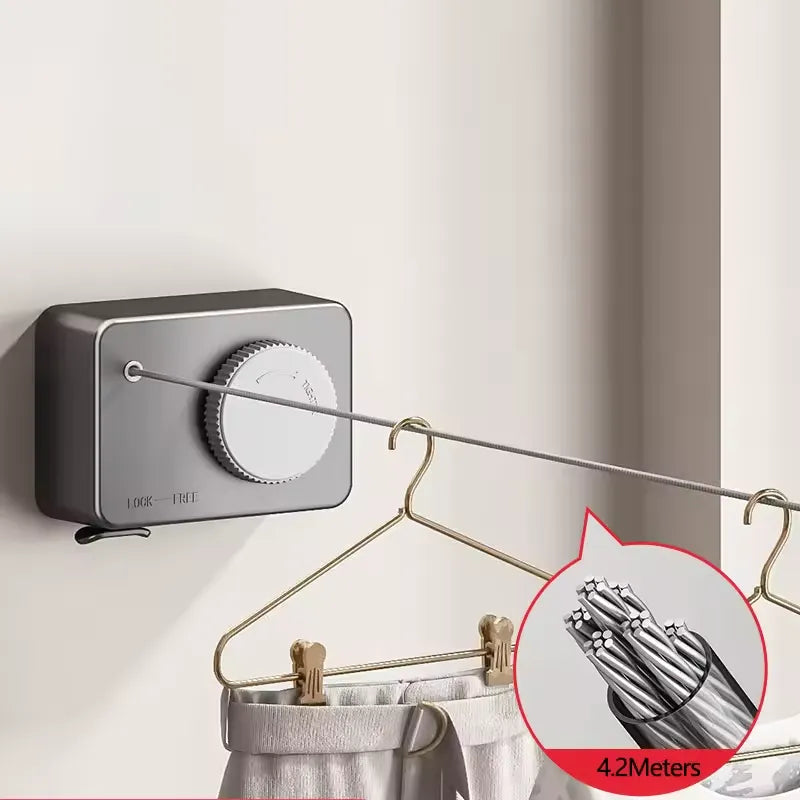 Invisible Retractable Steel Clothesline - Tazzi 
