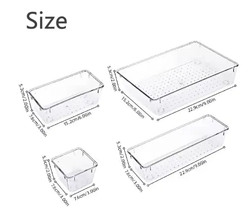 Acrylic Drawer Organizers - Tazzi 
