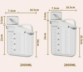 Kit Pote Premium Hermético Copo Medidor - Tazzi