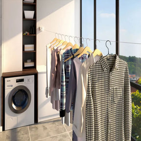 Premium Invisible Retractable Stainless Steel Clothesline - Tazzi 