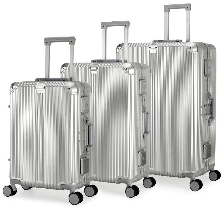 Conjunto Malas de Viagem Premium em Alumínio