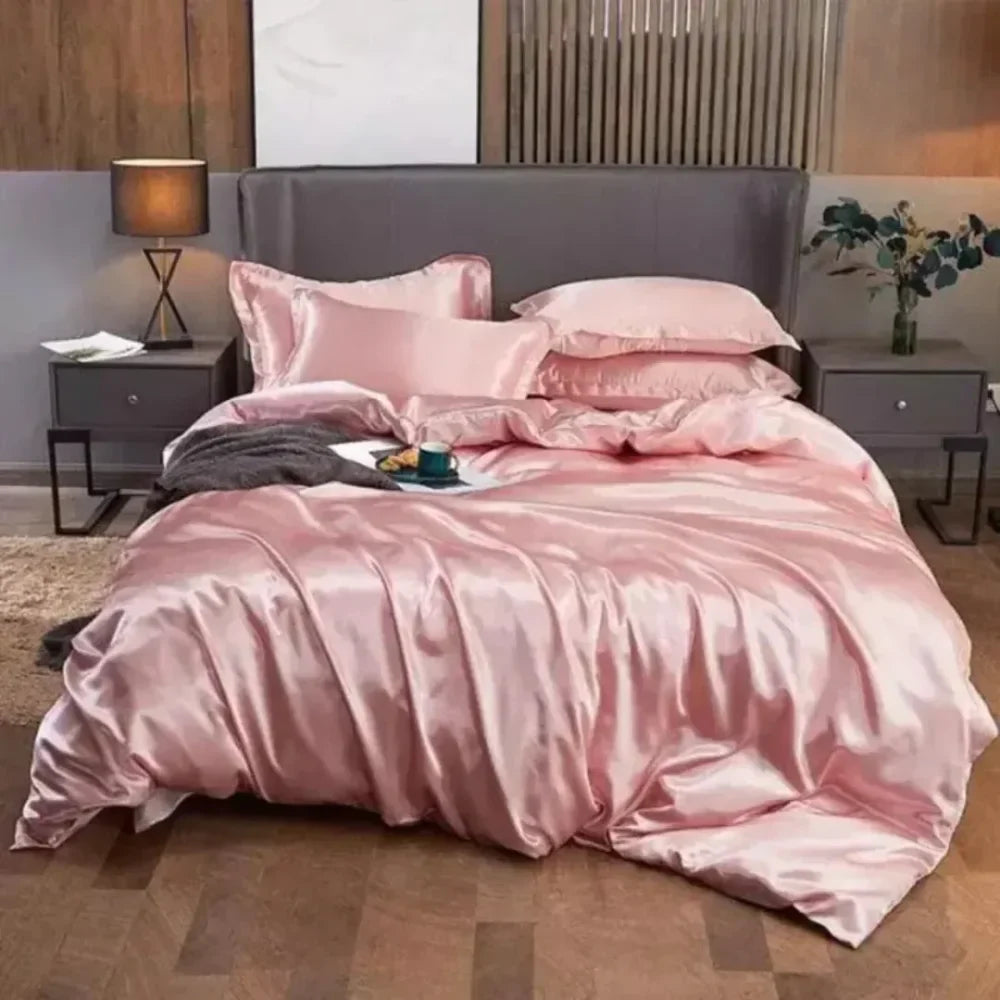 Conjunto de Roupas de Cama de Cetim - Razu