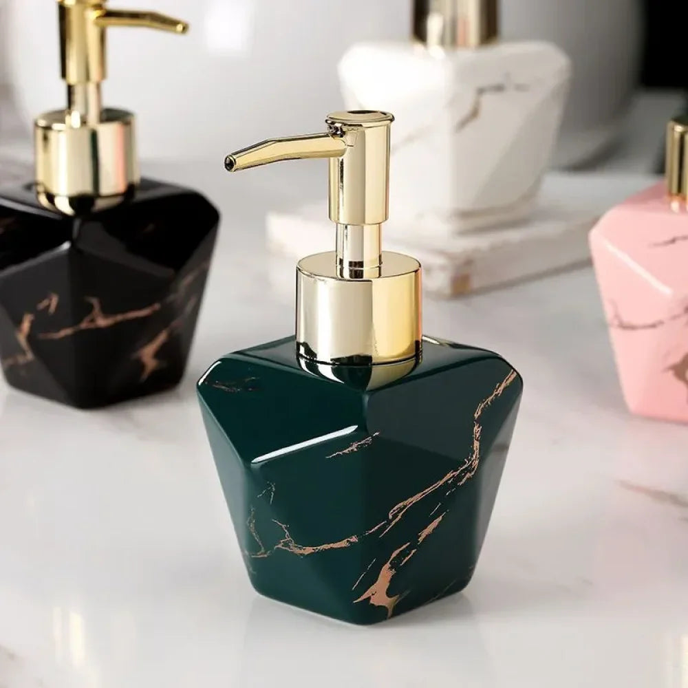 Dispenser Sabão Liquido Para Banheiro Marmorizado - Razu