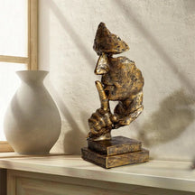Escultura "Silêncio Vale Ouro" - Razu