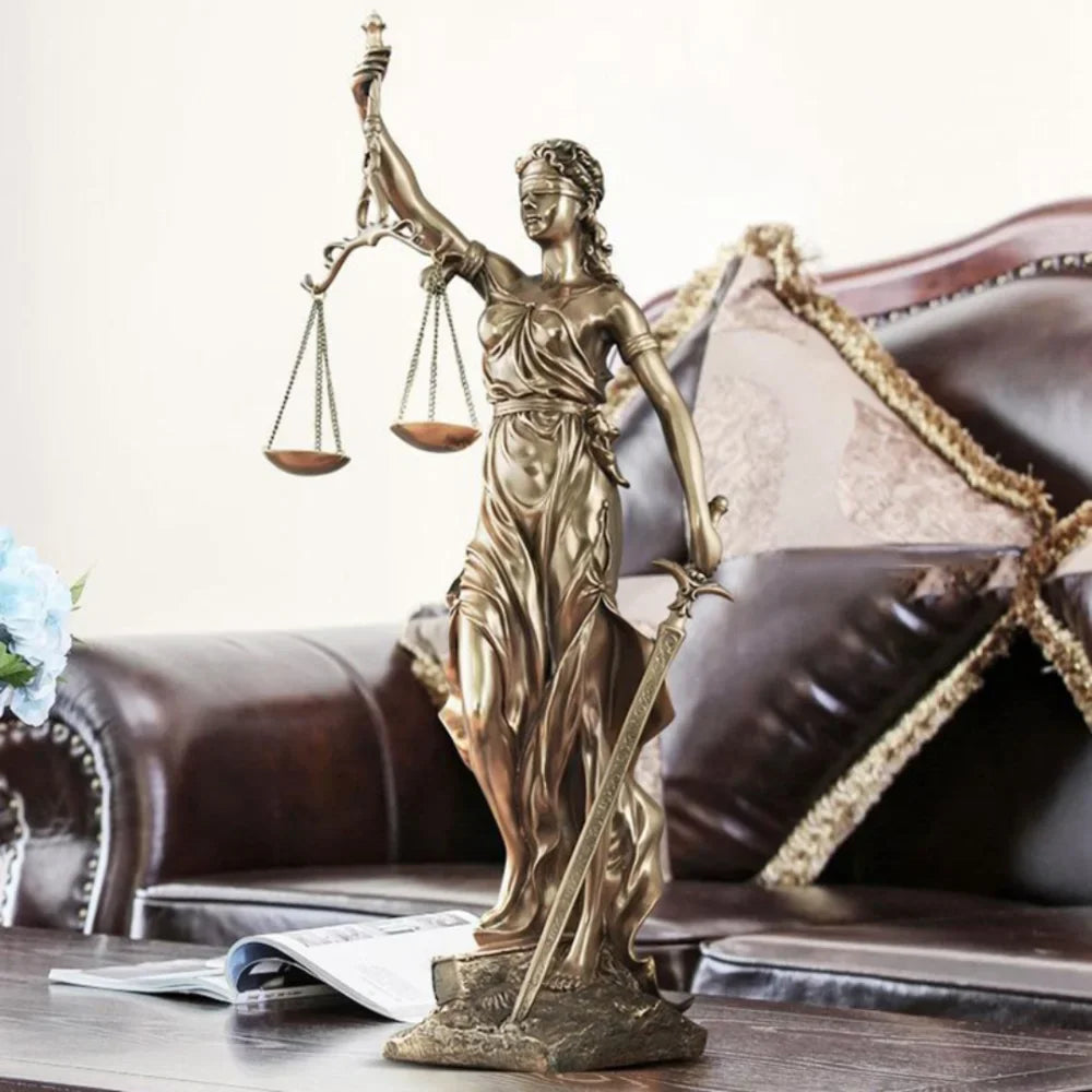 Escultura Themis Deusa da Justiça - Razu