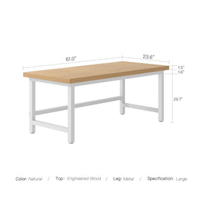 Razu Mesa de Computador 47'' & 61'' Mesa de Escritório Ergonômica