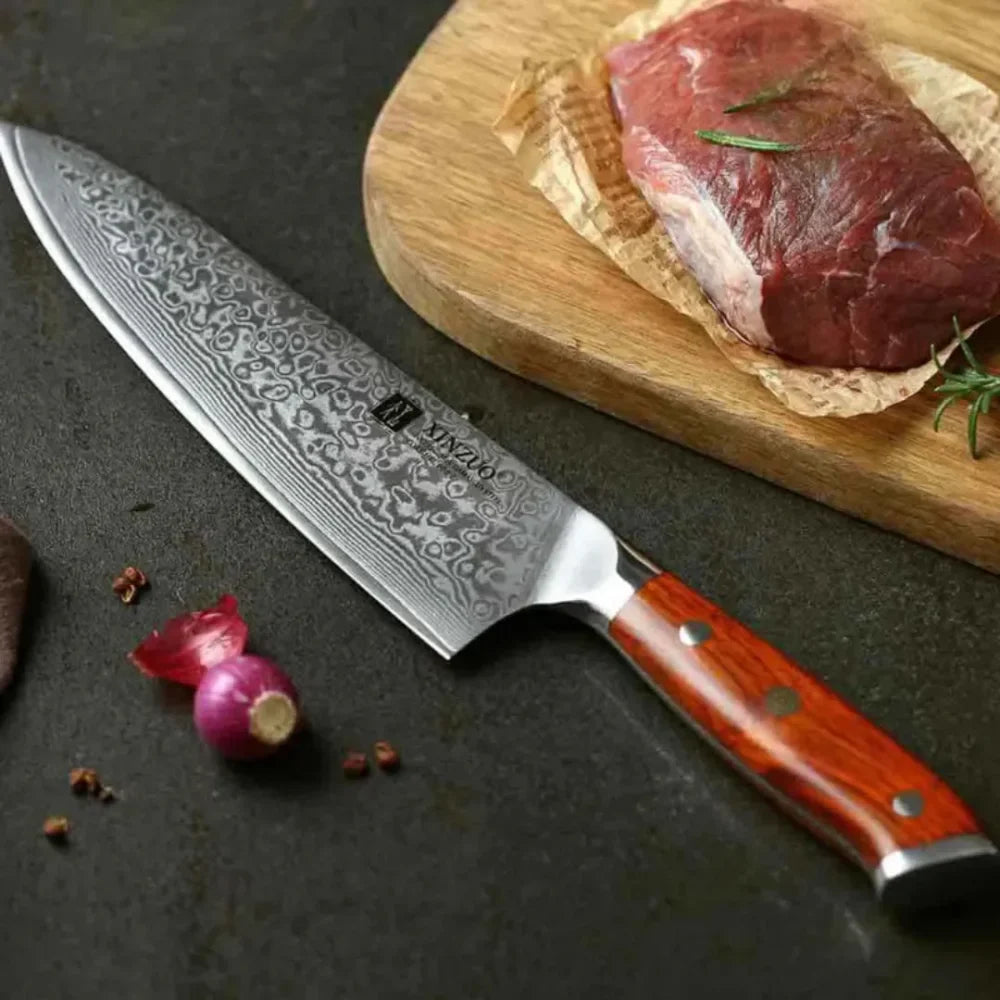 Razu™ Damascus Steel Steak Knife 