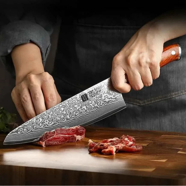Razu™ Damascus Steel Steak Knife 