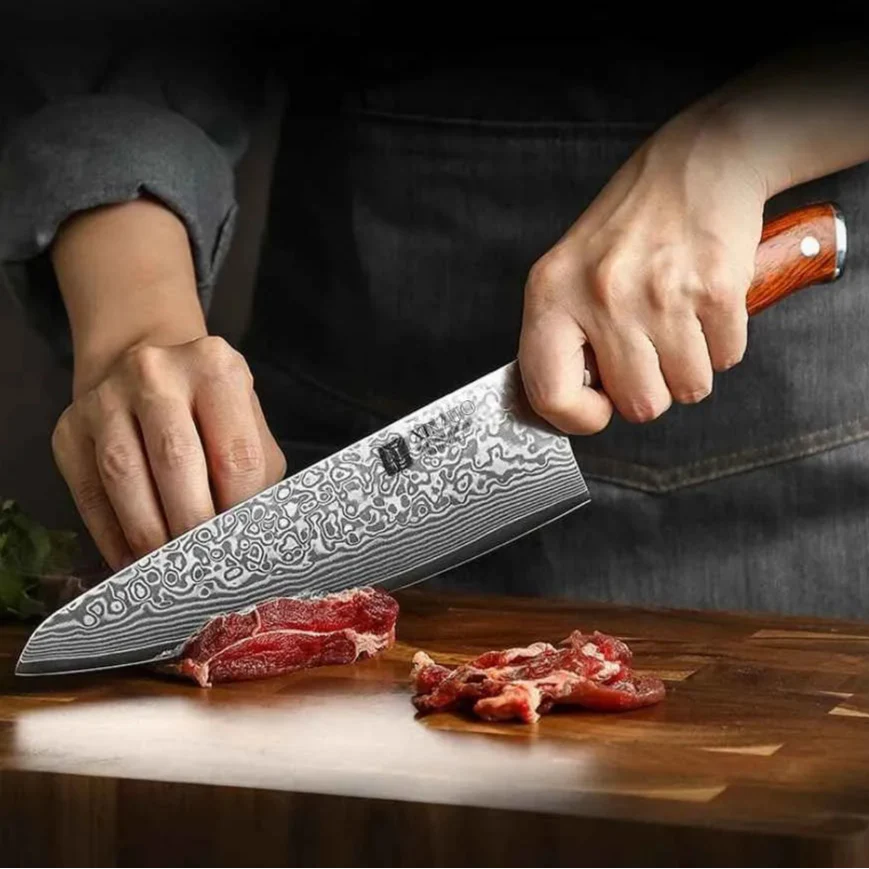 Razu™ Damascus Steel Steak Knife 