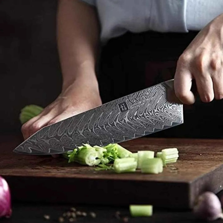 Razu™ Damascus Steel Steak Knife 