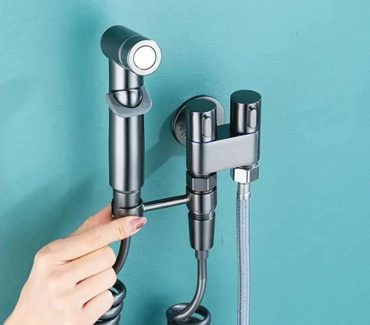 Complete Hygienic Shower Kit with Derivation for Cistern - Tazzi 