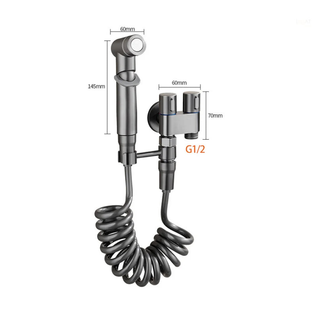 Complete Hygienic Shower Kit with Derivation for Cistern - Tazzi 