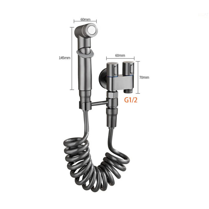 Complete Hygienic Shower Kit with Derivation for Cistern - Tazzi 