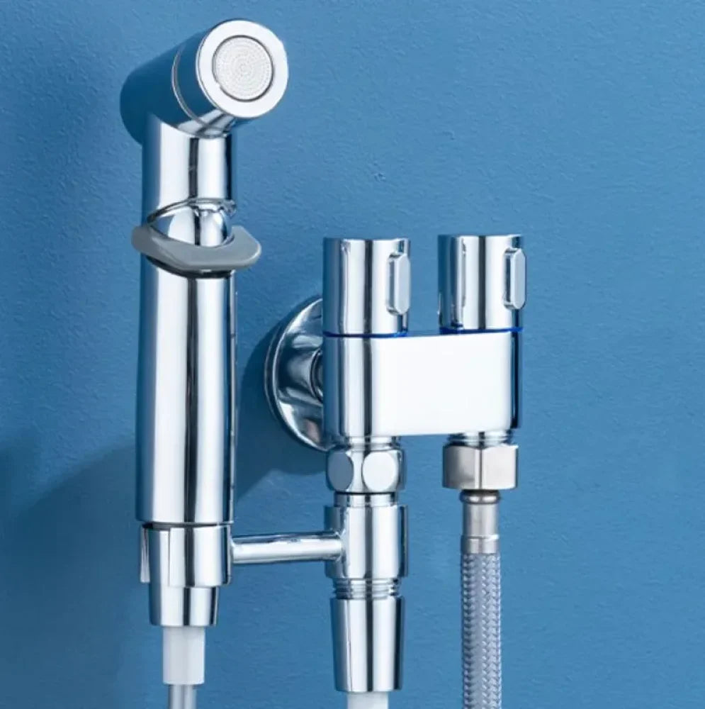 Complete Hygienic Shower Kit with Derivation for Cistern - Tazzi 