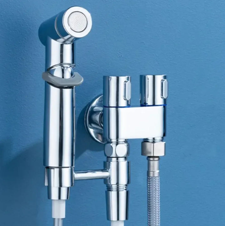 Complete Hygienic Shower Kit with Derivation for Cistern - Tazzi 