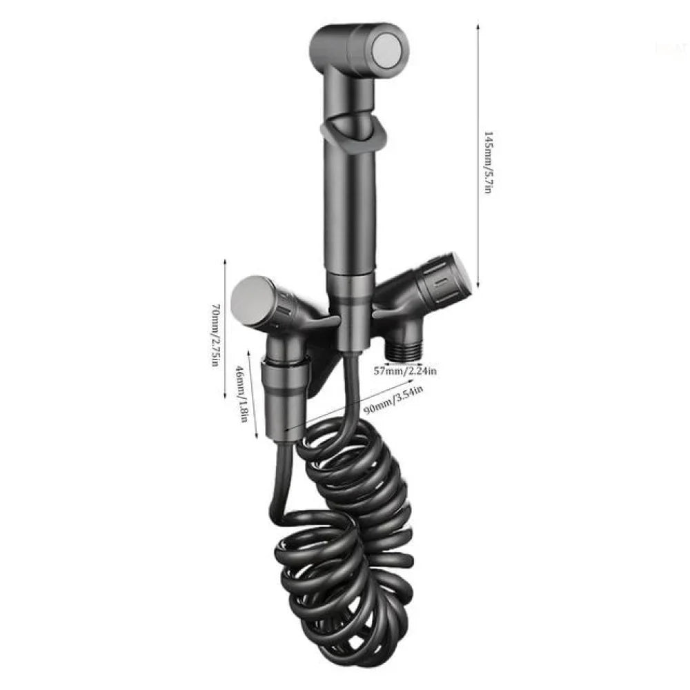 Complete Hygienic Shower Kit with Derivation for Cistern - Tazzi 