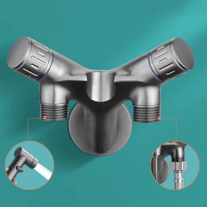 Complete Hygienic Shower Kit with Derivation for Cistern - Tazzi 