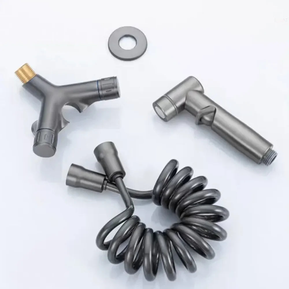 Complete Hygienic Shower Kit with Derivation for Cistern - Tazzi 