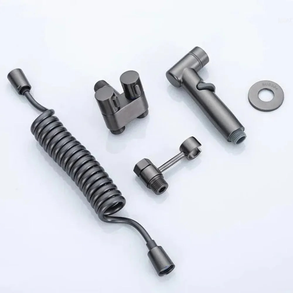 Complete Hygienic Shower Kit with Derivation for Cistern - Tazzi 