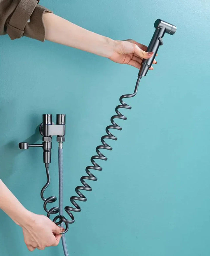 Complete Hygienic Shower Kit with Derivation for Cistern - Tazzi 