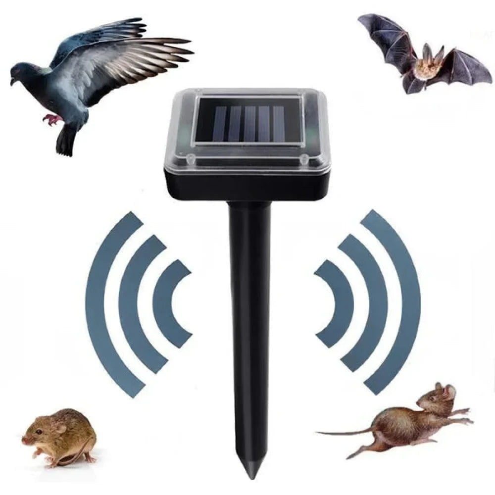 Repelente Solar Ultra Sônico Espanta Pragas 24h - Tazzi