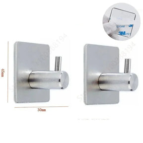 Stainless Steel Bathroom Support Without Holes - Tazzi